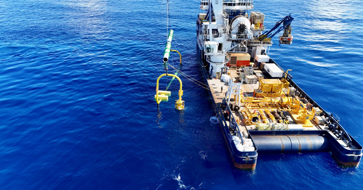 C-I deployed the MPSV Dove equipped with a 150-ton crane and C-Leader offshore supply vessels (OSVs) to support critical subsea infrastructure installations over a 100-day operational period. (Image credit: C-I)